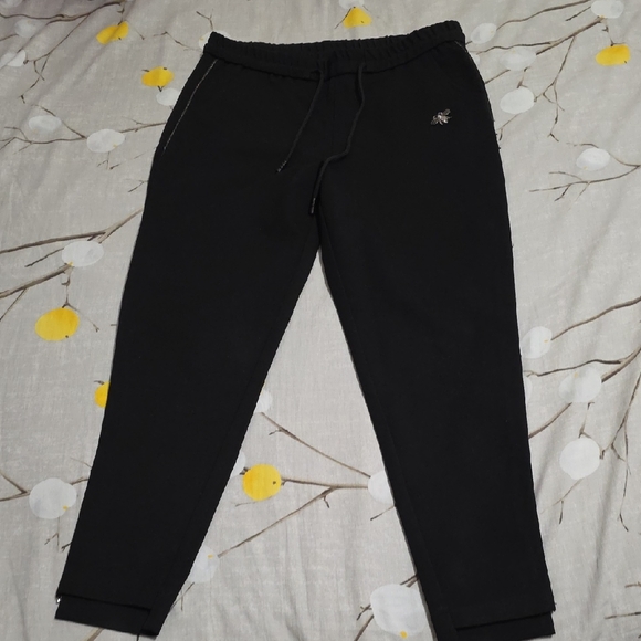 Men's Black Jogger Pants - Picture 1 of 3
